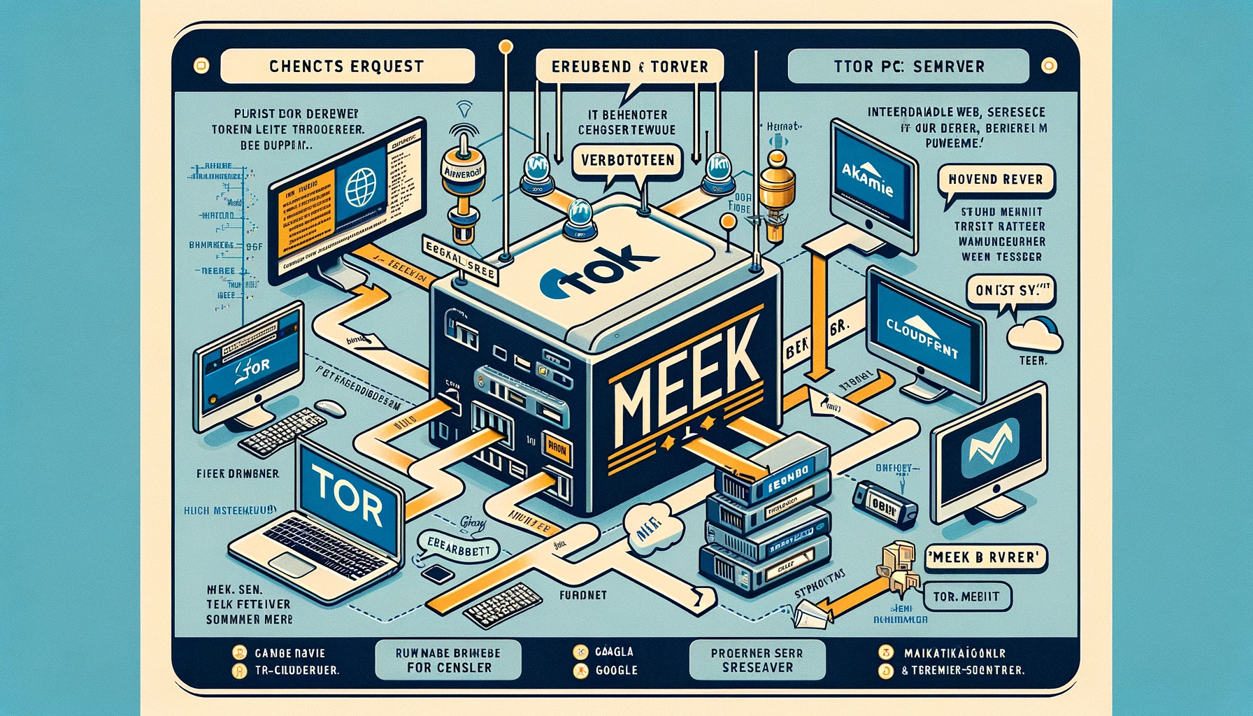 was ist meek ? meek ist ein blocking-resistant pluggable transport für Tor